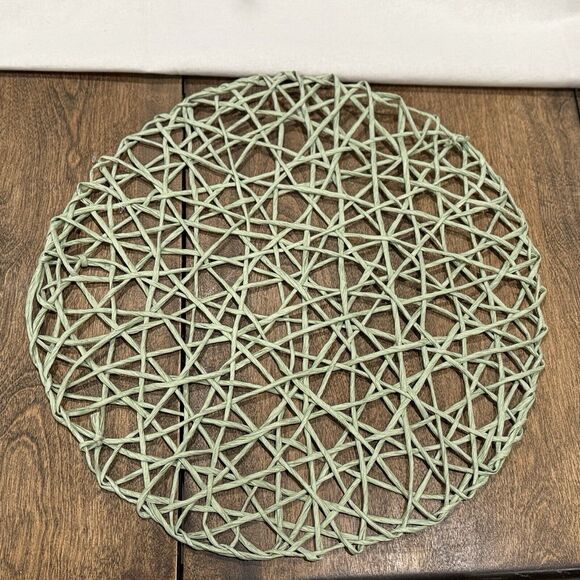 Set 8 SIGRID OLSEN Placemats Green 15” Cottagecore - Picture 4 of 8